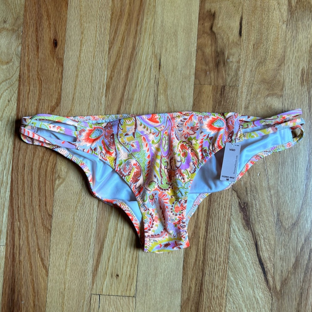 VS Strappy Paisley Print Bikini Bottom